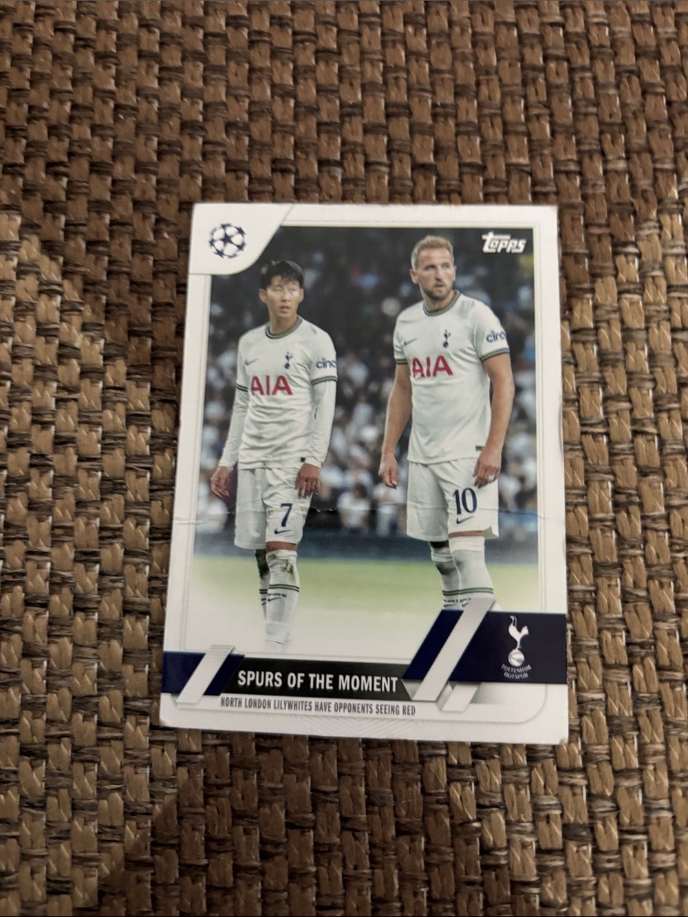 Topps Tottenham Hotspur Trading Card - White, Navy